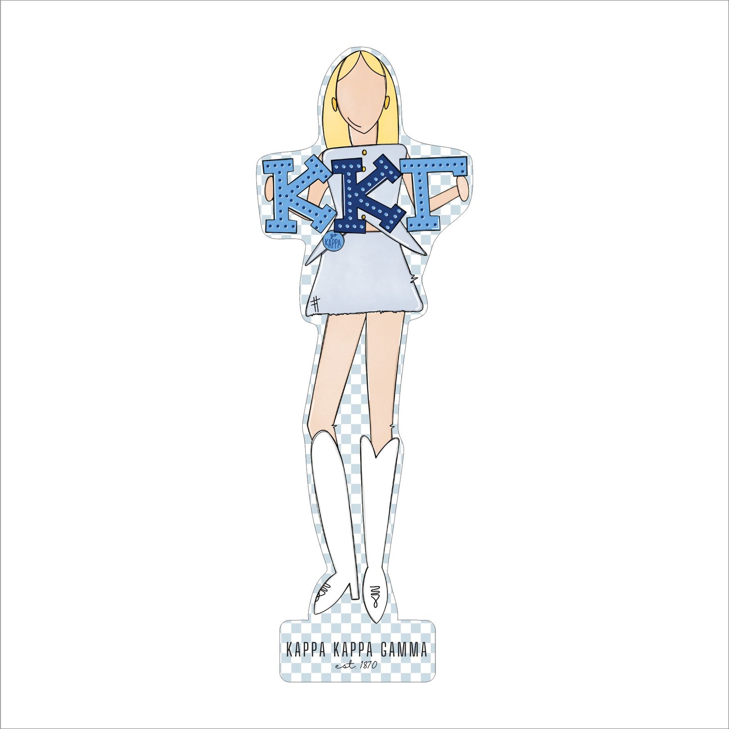 MSH-024 Kappa 2 | 0.75in. Acrylic Cutout  |