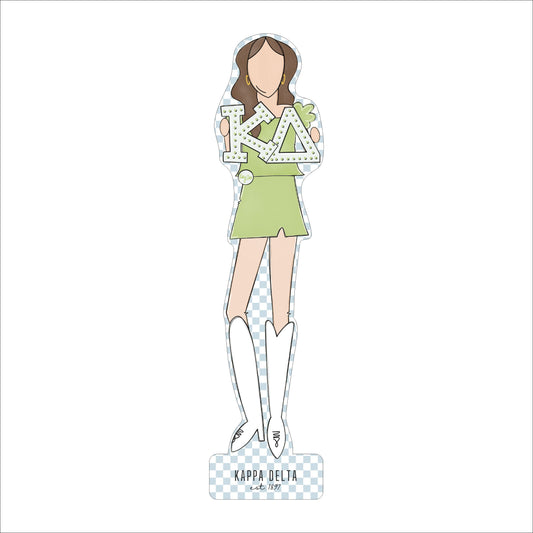 MSH-026 Kappa Delta 1 | 0.75in. Acrylic Cutout  |