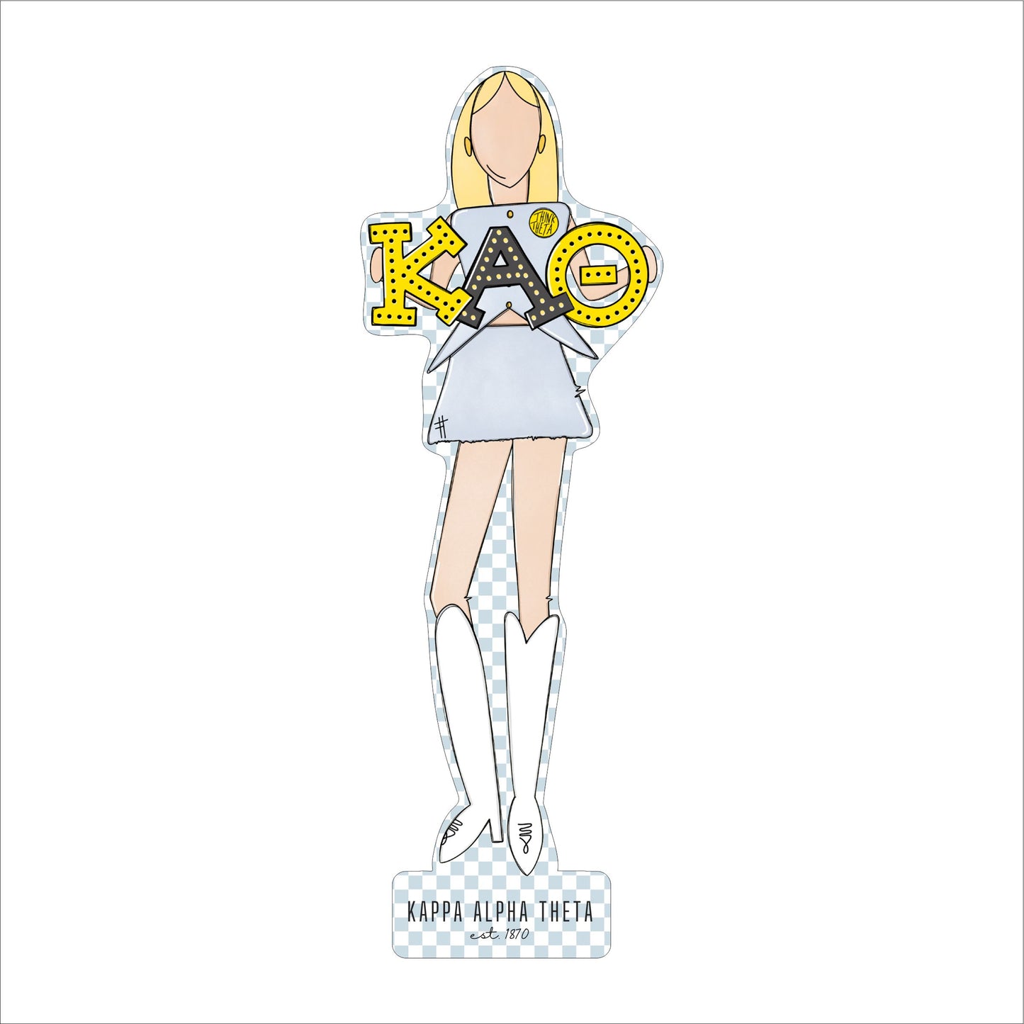 MSH-033 Theta 2 | 0.75in. Acrylic Cutout  |