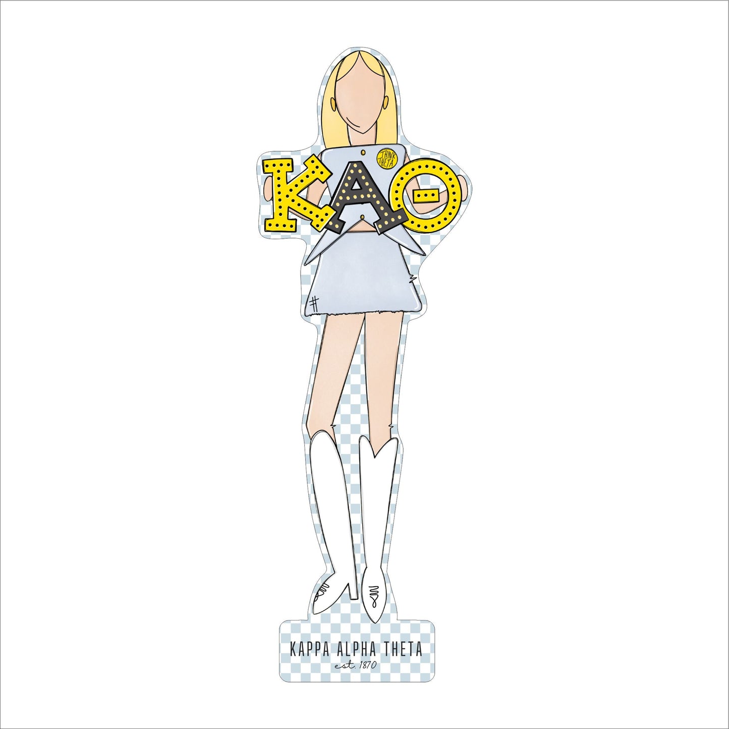 MSH-033 Theta 2 | 0.75in. Acrylic Cutout  | Case (Bundle of 25)