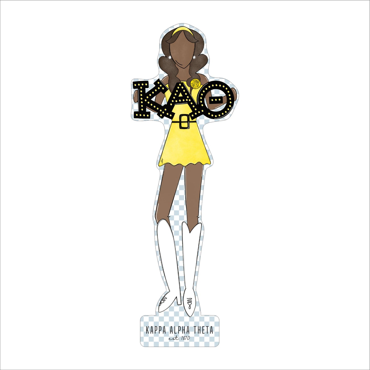 MSH-034 Theta 3 | 0.75in. Acrylic Cutout  |