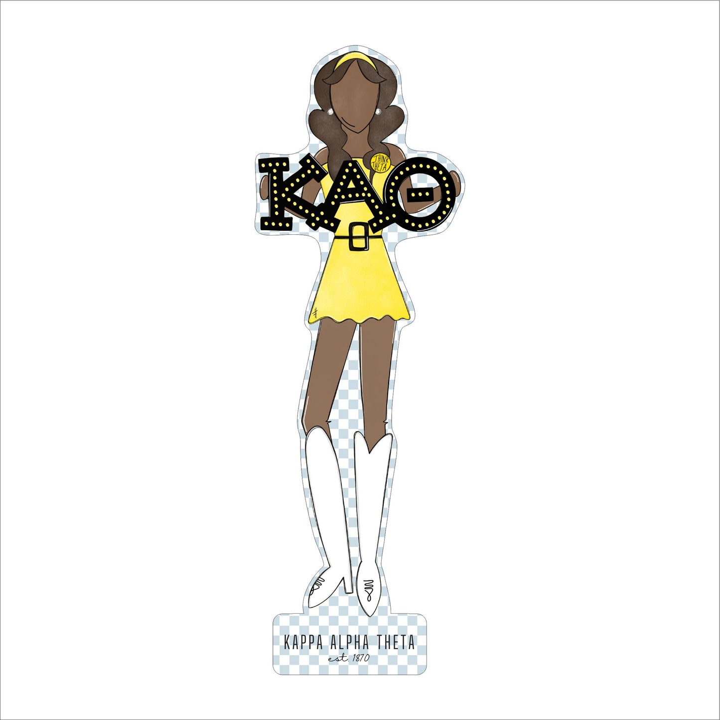 MSH-034 Theta 3 | 0.75in. Acrylic Cutout  | Case (Bundle of 25)