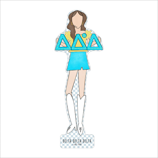 MSH-035 Tri Delta 1 | 0.75in. Acrylic Cutout  |