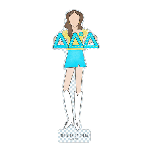 MSH-035 Tri Delta 1 | 0.75in. Acrylic Cutout  | Case (Bundle of 25)