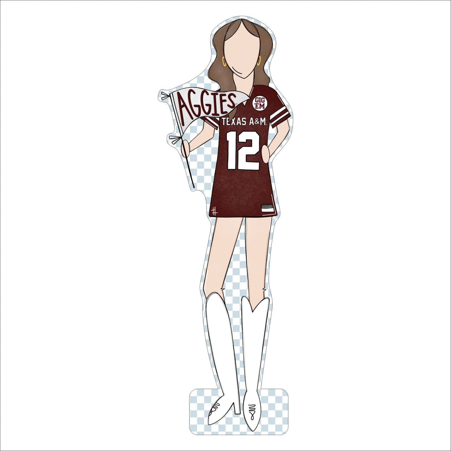 MSH-041 Texas A&M 1 | 0.75in. Acrylic Cutout | Case (Bundle of 100)