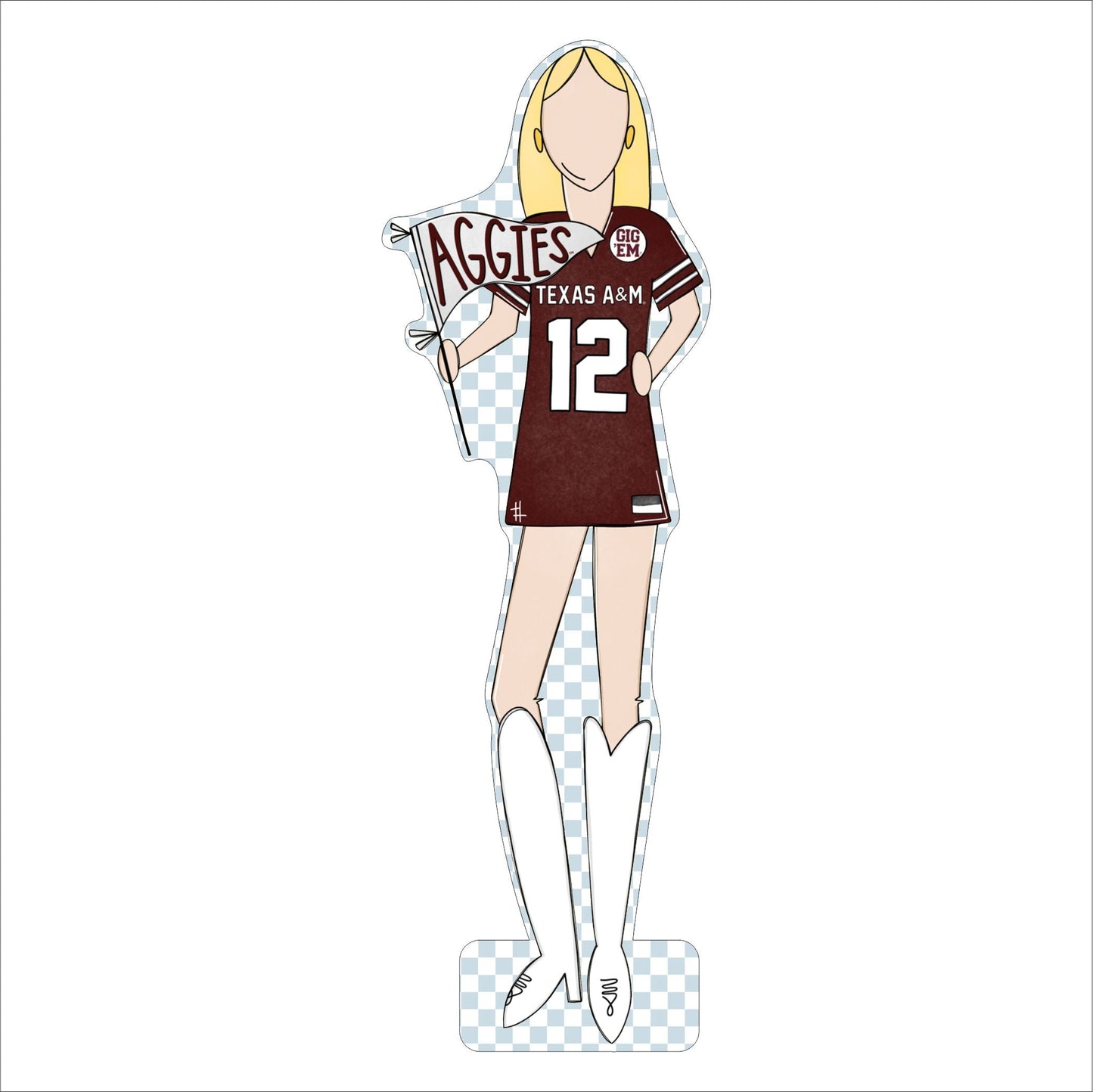 MSH-042 Texas A&M 2 | 0.75in. Acrylic Cutout | Case (Bundle of 100)