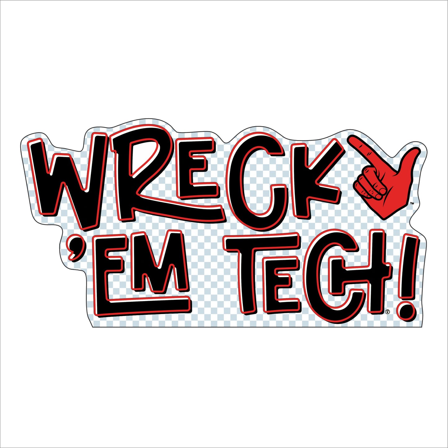 MSH-049 Wreck 'Em Tech | 0.75in. Acrylic Cutout |