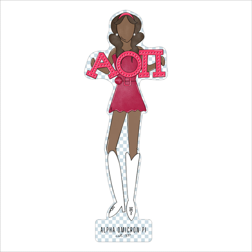 MSH-052 AOPi 3 | 0.75in. Acrylic Cutout  |