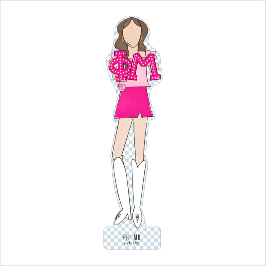 MSH-056 Phi Mu 1 | 0.75in. Acrylic Cutout  |