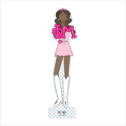 MSH-058 Phi Mu 3 | 0.75in. Acrylic Cutout  |