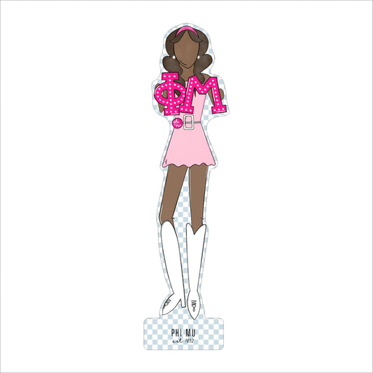 MSH-058 Phi Mu 3 | 0.75in. Acrylic Cutout  | Case (Bundle of 25)