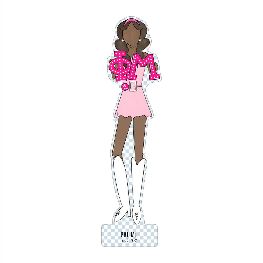 MSH-058 Phi Mu 3 | 0.75in. Acrylic Cutout  | Case (Bundle of 100)