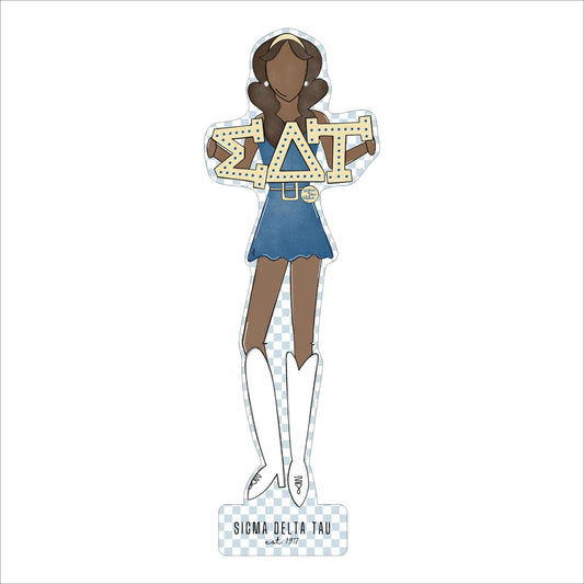 MSH-061 Sigma Delta Tau 3 | 0.75in. Acrylic Cutout  | Case (Bundle of 25)