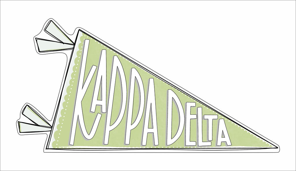 MSH-079 Kappa Delta Flag | 0.75in. Acrylic Cutout | Case (Bundle of 100)