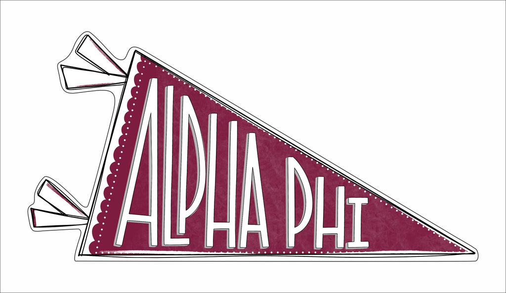 MSH-080 Alphi Phi Flag | 0.75in. Acrylic Cutout | Case (Bundle of 25)