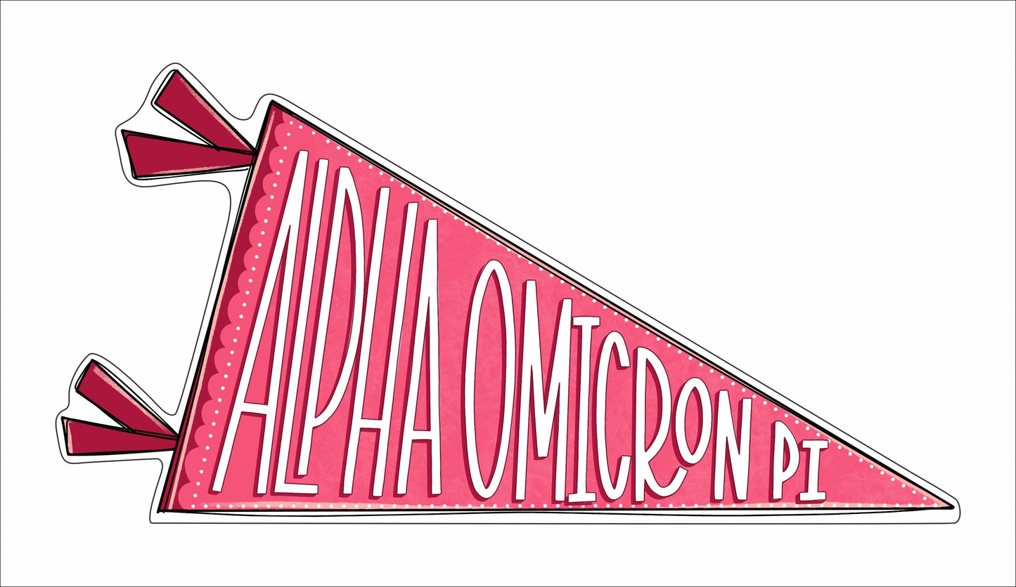 MSH-090 Alpha Omnicron Pi Flag | 0.75in. Acrylic Cutout | Case (Bundle of 25)