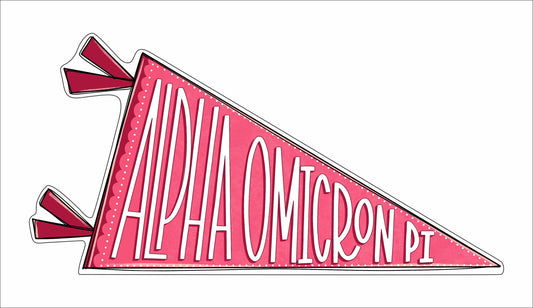 MSH-090 Alpha Omnicron Pi Flag | 0.75in. Acrylic Cutout | Case (Bundle of 25)