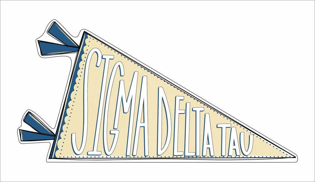 MSH-091 Sigma Delta Tau Flag | 0.75in. Acrylic Cutout | Case (Bundle of 100)