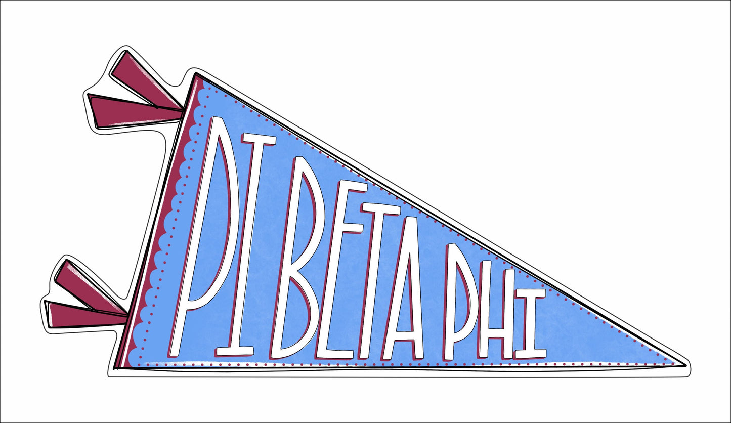 MSH-093 Pi Beta Phi Flag | 0.75in. Acrylic Cutout | Case (Bundle of 25)