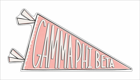 MSH-095 Gamma Phi Beta Flag | 0.75in. Acrylic Cutout | Case (Bundle of 100)