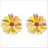 MTY-003 Yellow Daisy | 0.125in. Acrylic Earrings |