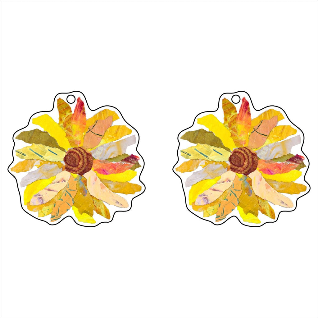 MTY-003 Yellow Daisy | 0.125in. Acrylic Earrings |