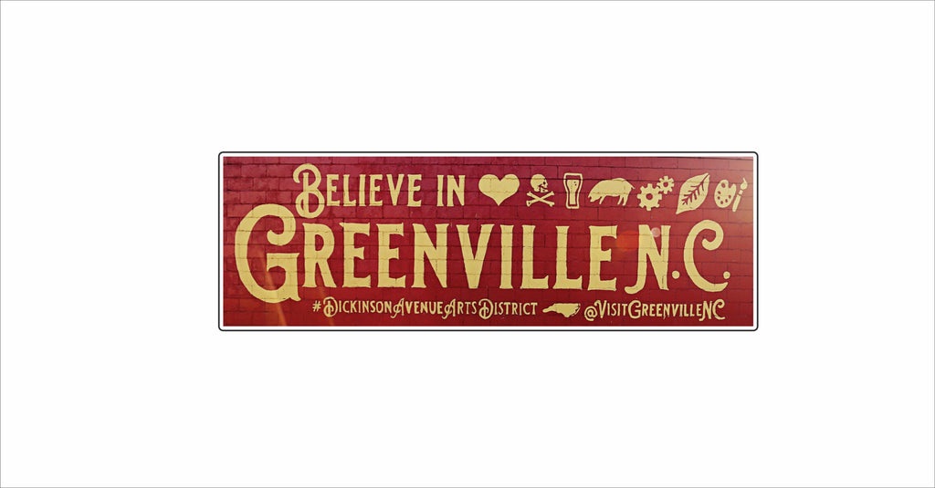 MWH-003 Believe in Greenville Block | 0.75Acrylic Contour |