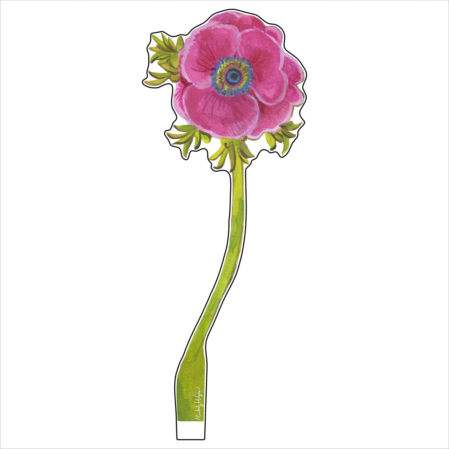 Magenta Anemone | 0.25in. Acrylic Floral