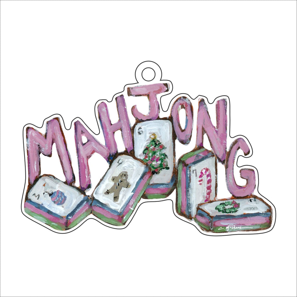 Mahjong Christmas | 0.25in. Acrylic Ornament | Case of 25