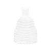 MCD-003 Mimi's Wedding Dress | 0.75in. Acrylic Contour