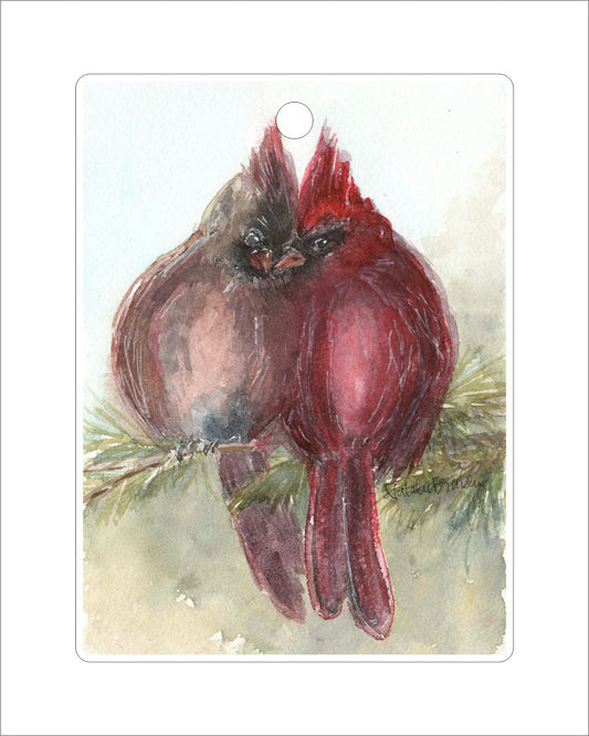 Cardinal Couple | 0.25in. Acrylic Ornament | Case Bundle any 10+ (Pack of 1)