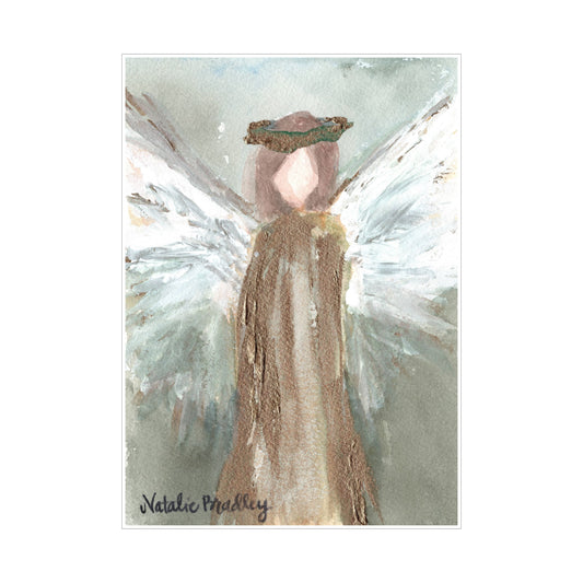 Green Angel Block | 0.75in. Acrylic Cutout 5x7 | Case (any 10+)