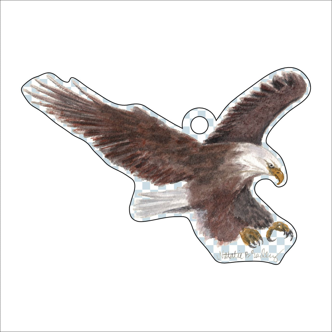 Eagle Ornament | 0.25in. Acrylic Ornament 3x4  | Case (any 10+)