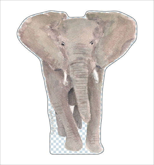 NBA-027 Elephant Contour | 0.75in. Acrylic Cutout | Case (any 10+)
