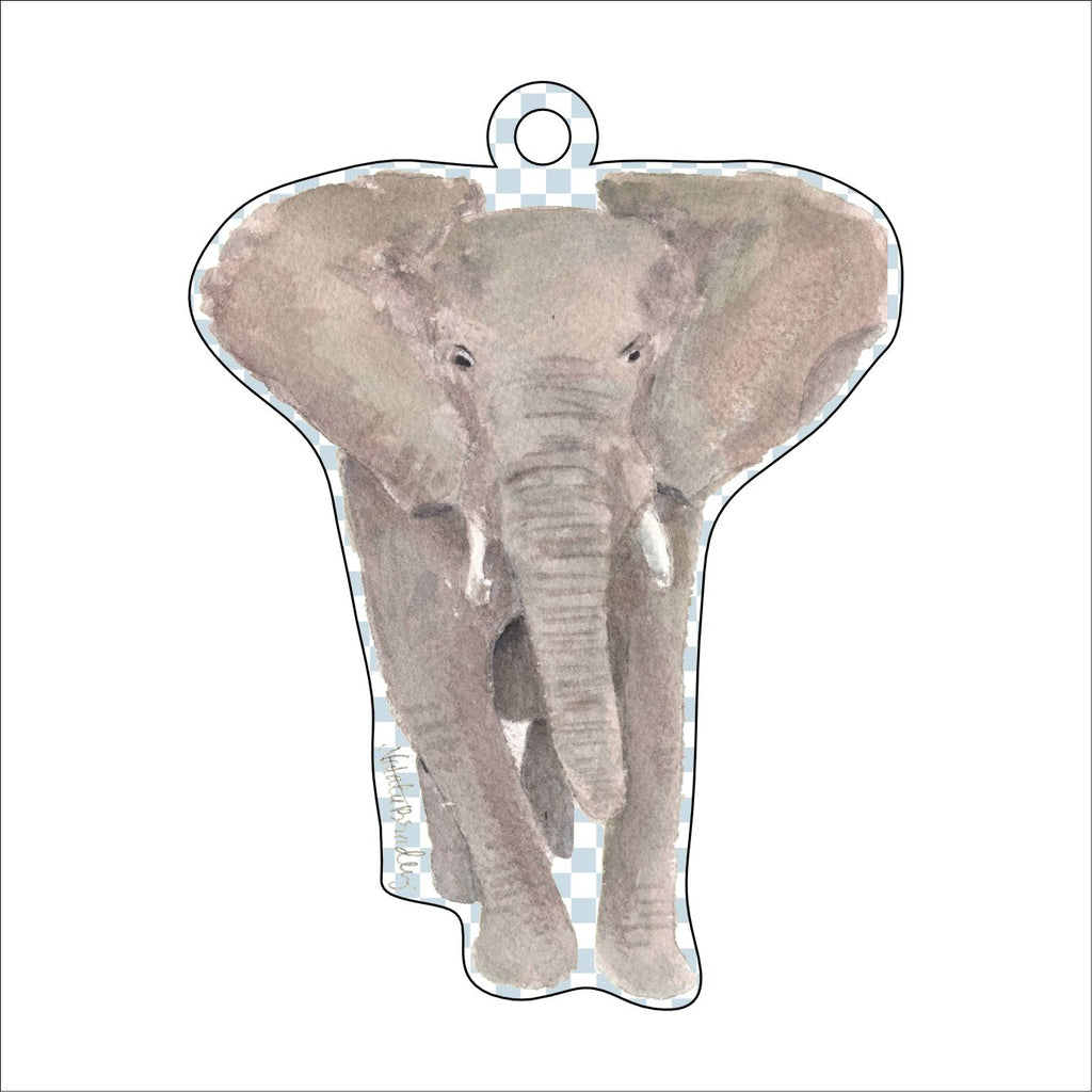 Elephant Ornament | 0.25in. Acrylic Ornament 3x4  | Case (any 10+)
