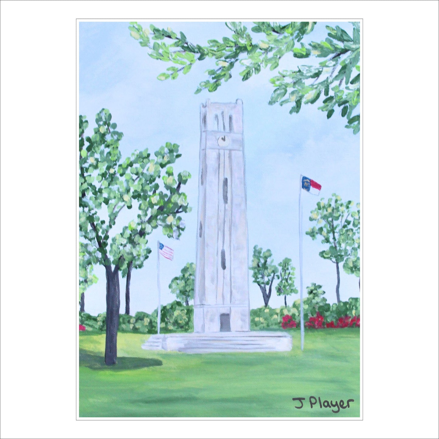 NC State Bell Tower | 0.75in. Acrylic Cutout 5x7 |