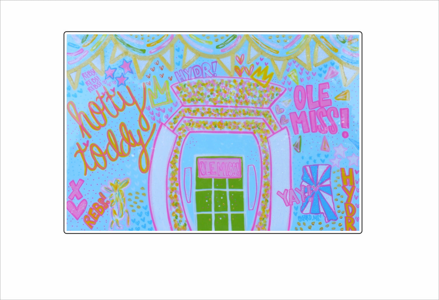 NMK-002 Ole Miss Stadium (Large Version) | 0.75Acrylic Contour |