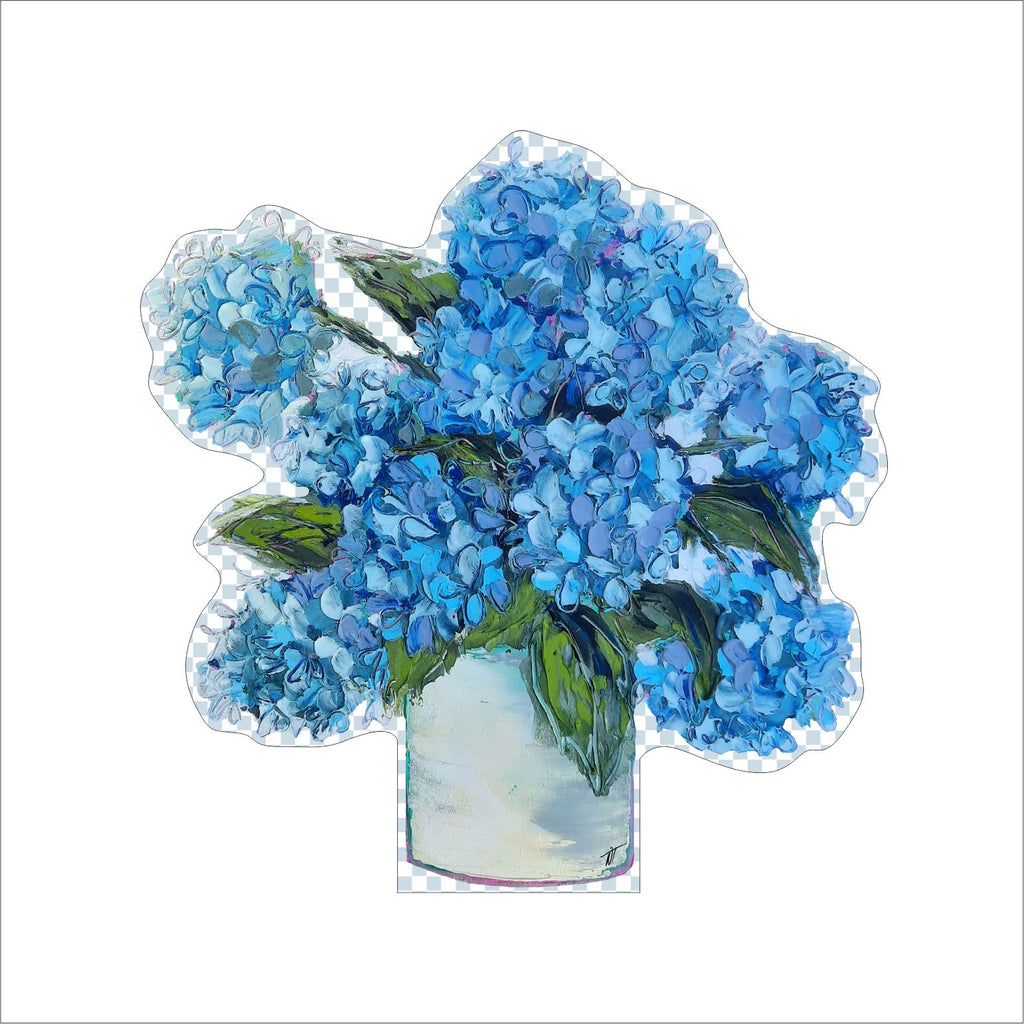 Blue Flowers in Vase | 0.5in. Acrylic Cutout | Case Bundle any 10+ (Pack of 1)