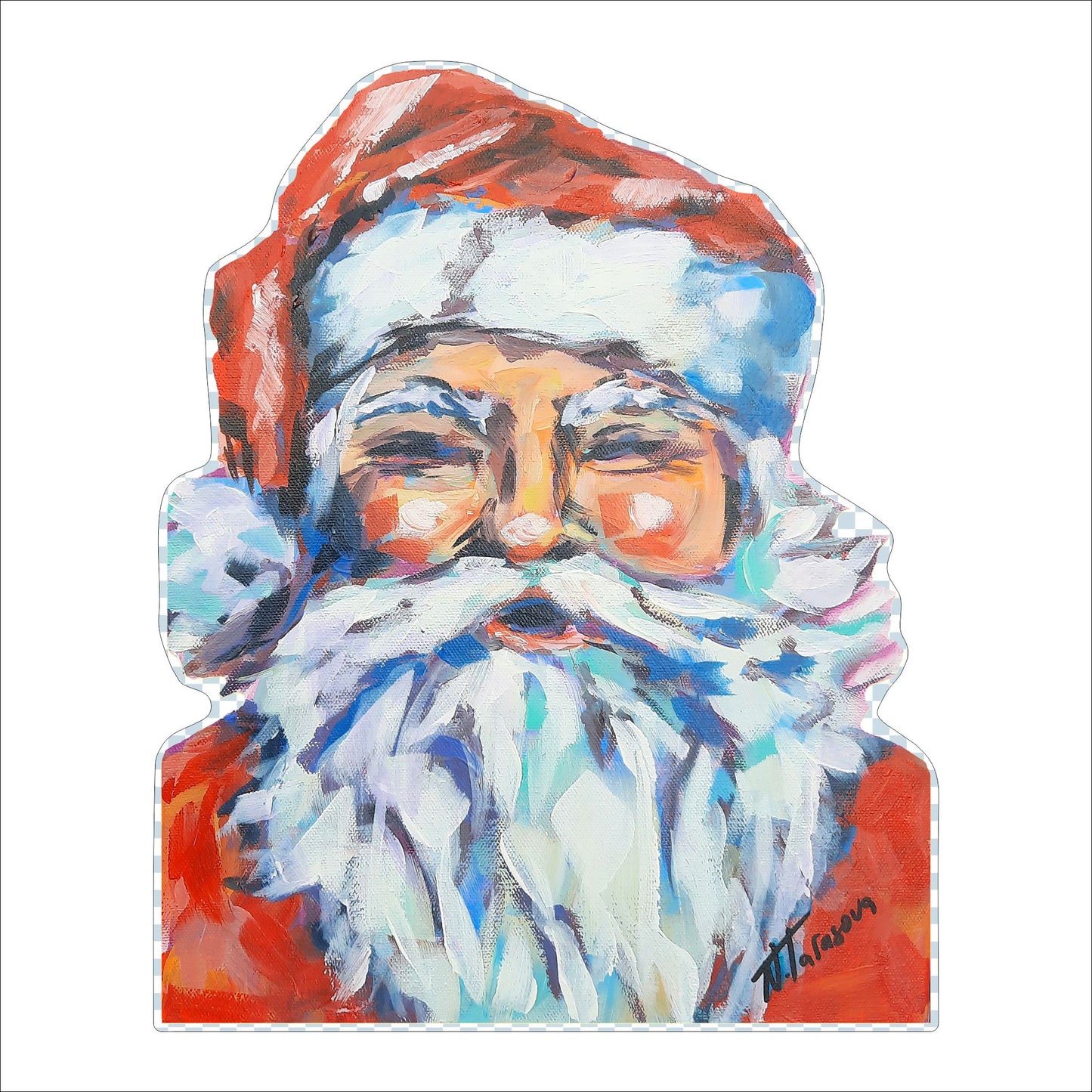 Santa | 0.75in. Acrylic Cutout | Single