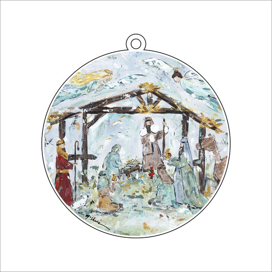 Nativity | 0.25in. Acrylic Ornament | Case of 25