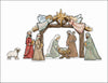CMS-1913 Nativity Set | Mixed Acrylic Contour