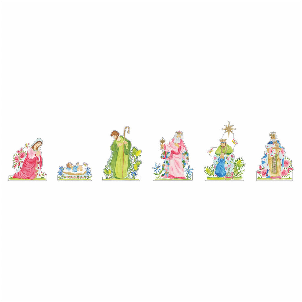 CCRT-093 Full Nativity (set of 6) | 0.75in. Acrylic Contour | Case Bundle of 25