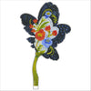 Navy Fleur | 0.25in. Acrylic Floral