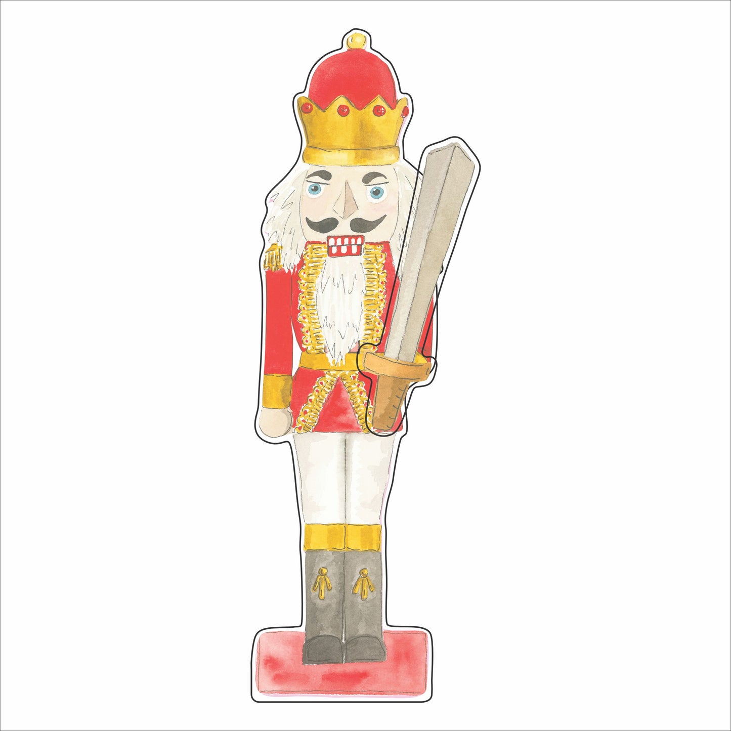 TBPC-031 Nutcracker with Sword | Mixed Acrylic Contour
