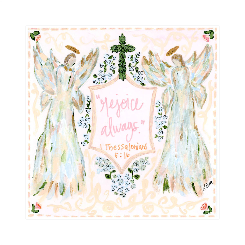 OMA-002 Rejoice Always | 0.75in. Acrylic Cutout 5.5x5.5 | Single