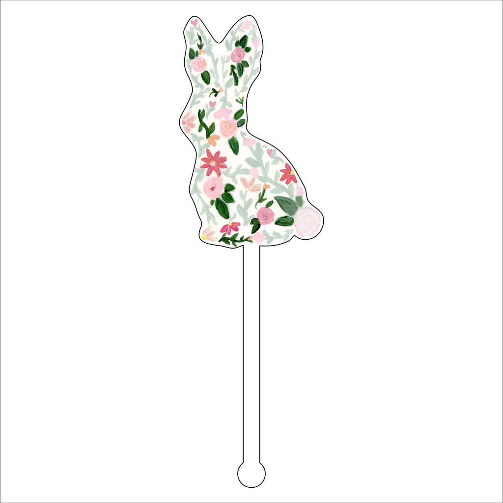 OMA-006 Bunny Cake Topper | 0.125in. Acrylic | Single