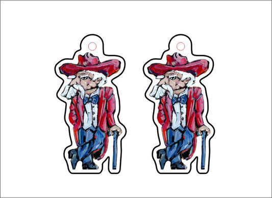 CMS-533-C10 Ole Reb Earring  | 0.125Acrylic Earrings | Set of 10