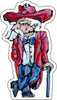 CMS-568 Ole Reb Sticker | Removeable Sticker | Set of 10