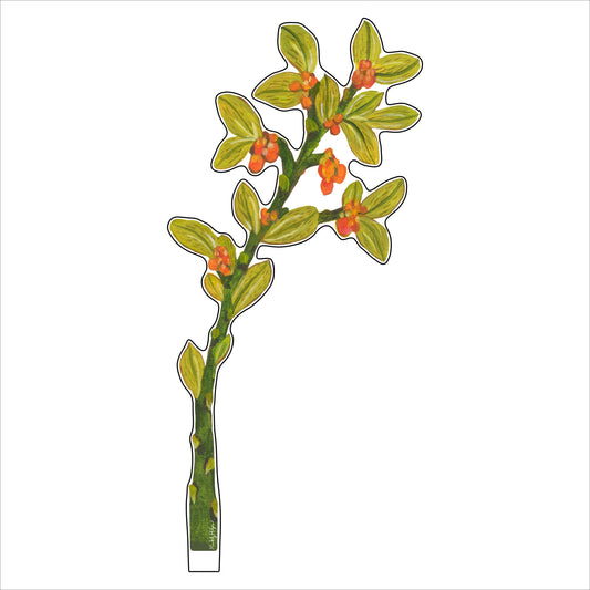 Orange Berries | 0.25in. Acrylic Floral