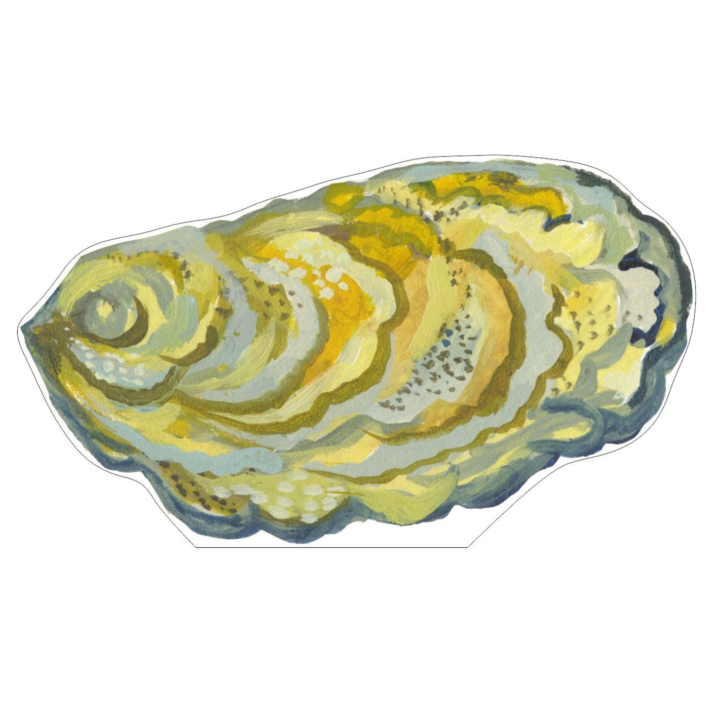 Oyster Shell | 0.75in. Acrylic Large